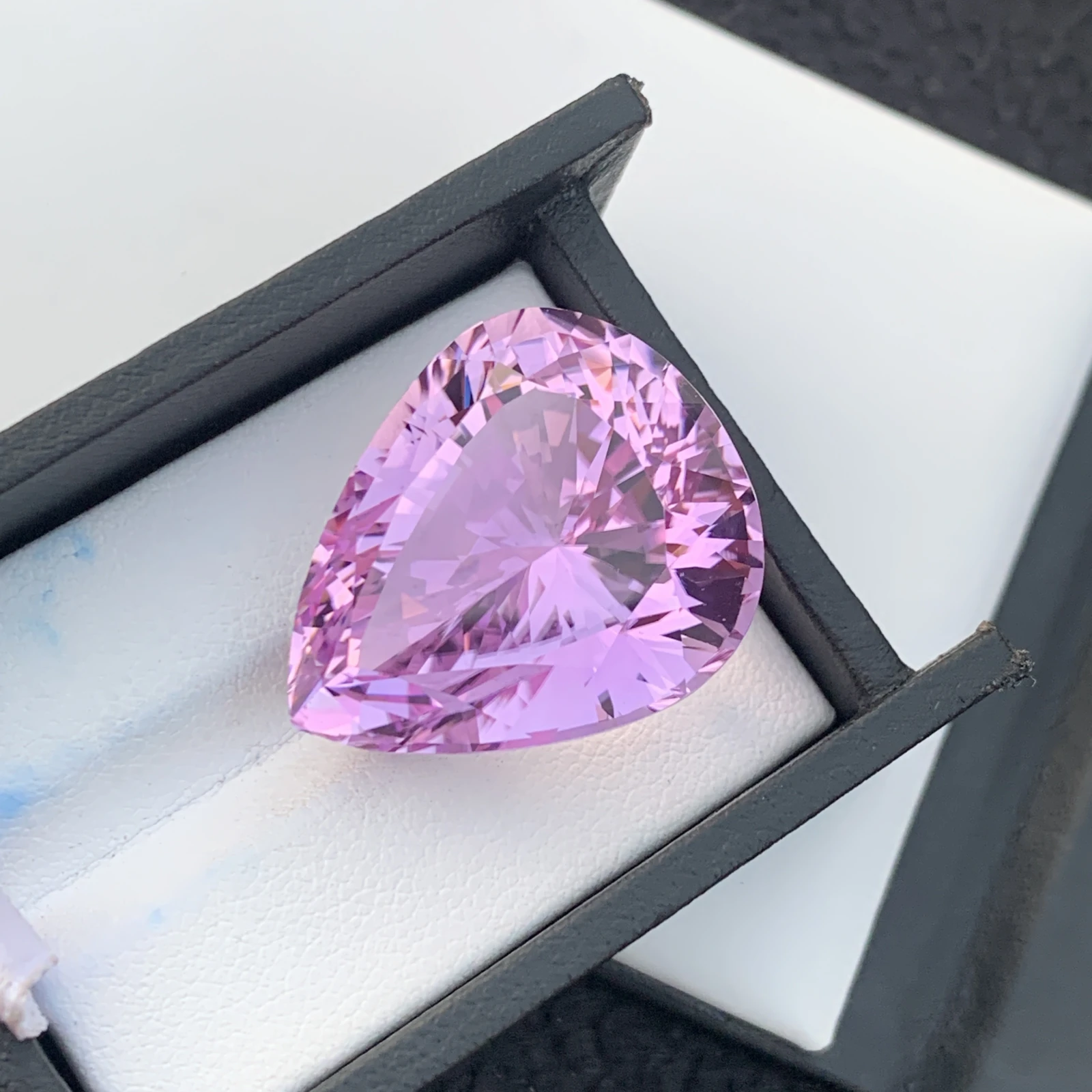 74.20 ct Natural Pink Kunzite Pear Shape Loose Gemstone from Afghanistan — view 9